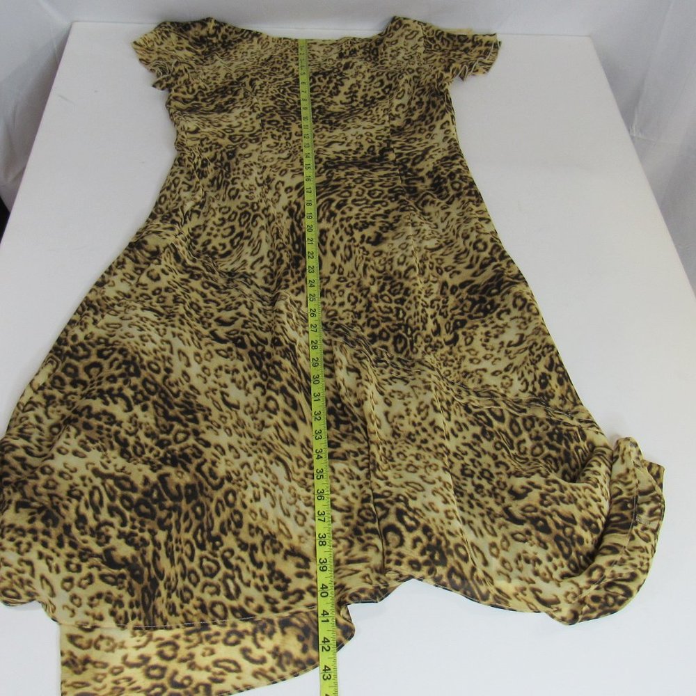 Vintage Studio One Women's leopard Animal Print Long Maxi Dres Size 14 Y2K - Picture 7 of 8